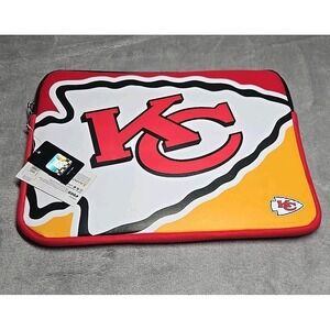 FOCO Kansas City Chiefs NFL Official 15" Inch Colorblock Logo Zipper 15x11
